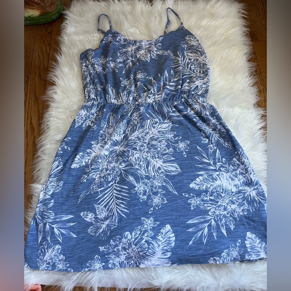 Old Navy Blue and White Floral Dress
